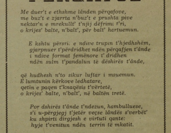 Poezia perqafje