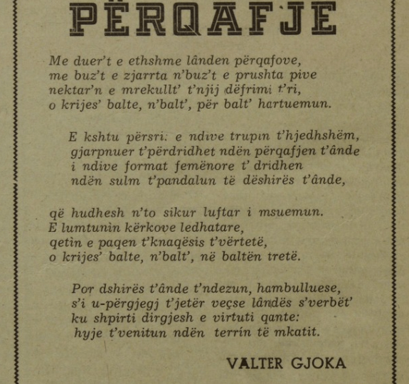 Poezia perqafje